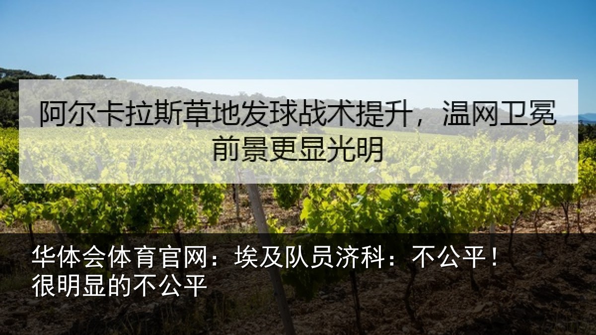 华体会体育官网:埃及队员济科:不公平!很明显的不公平